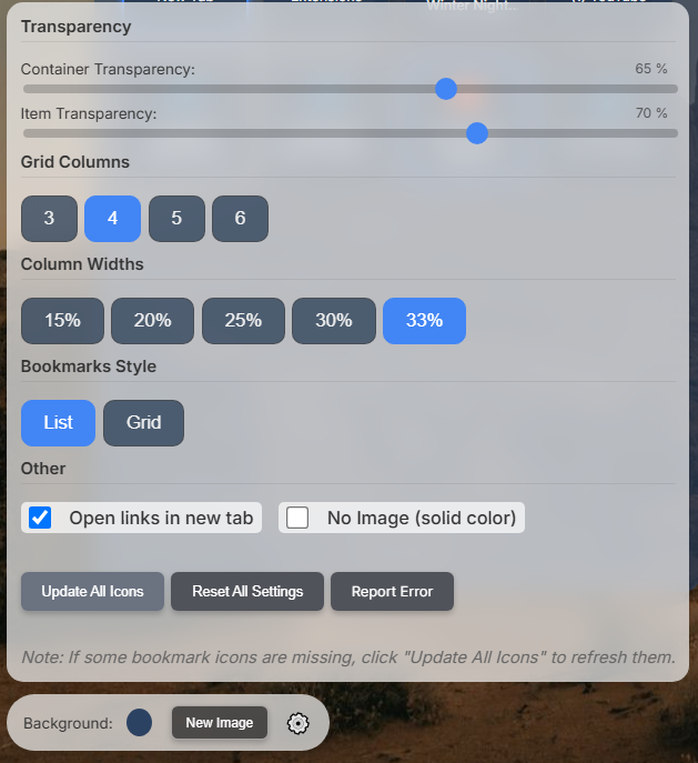 Perfect New Tab Dashboard